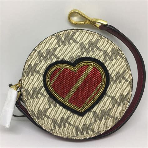 michael kors coin purse gold|Michael Kors keychain coin purse.